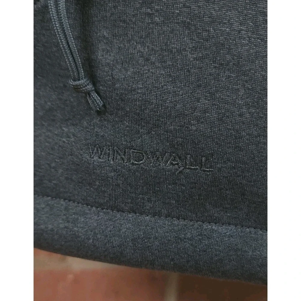 The North Face WindWall Vest Men Small Gray‎ Softshell Full Zip Jacket